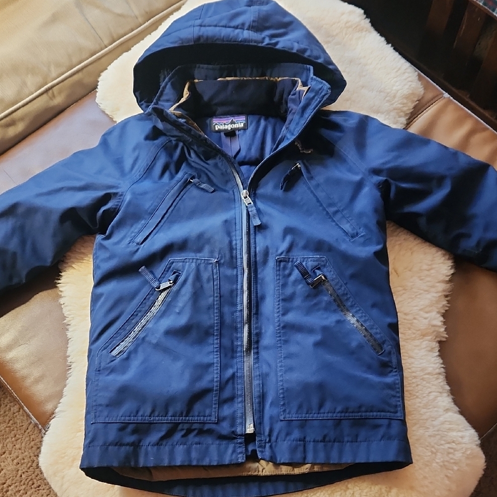 Patagonia Kids Navy 3-in-1 downParka FLAWED Size XS